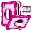 PC + TPU чохол Carbon Armor Cover Tablet на Samsung Galaxy Tab S10 FE (10.9") / малиновий 202918 фото