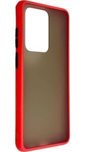 TPU чехол накладка Matte Color Case для Samsung Galaxy S20 Ultra красный 092216 фото