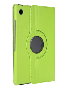 Кожаный чехол книжка 360 для Samsung Galaxy Tab A7 Lite 8.7" (T220 / T225) / зеленый 091109 фото