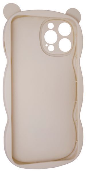 Силиконовый 3D чехол Hello Bear для iPhone 15 Pro / white 202487 фото