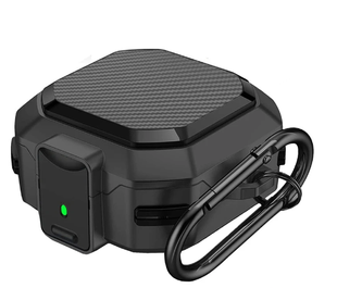 Силіконовий чохол Carbon case для Samsung Galaxy Buds 2 Pro чорний 89710 фото