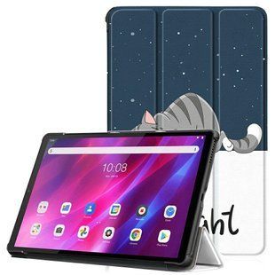 Кожаный чехол книжка Crazy Horse для Lenovo Tab K10 good night 095656 фото