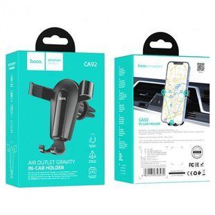 Автодержатель Hoco CA92 Air outlet gravity holder 84725 фото