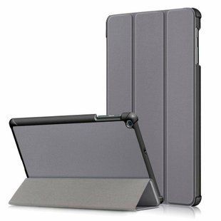 Кожаный чехол книжка Crazy Horse на планшет Samsung Galaxy Tab A 10.1" (T510 / T515) / серый 098894 фото