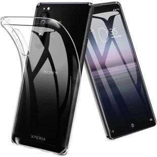 Ультратонкий 0,3 мм чехол для Sony Xperia 5 прозрачный 82005 фото