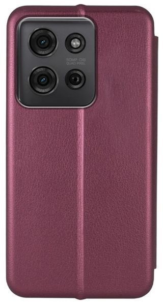Чохол книжка Elegant book для Motorola G75 (5G) / бордовий 202523 фото
