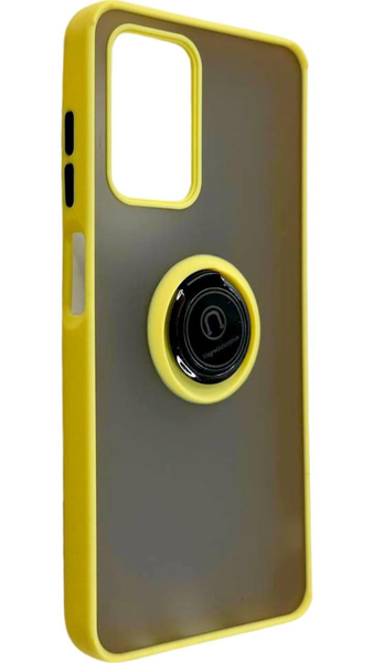 TPU чохол накладка Matte Ring Magnit для ZTE Blade V40 Vita жовтий 090255 фото