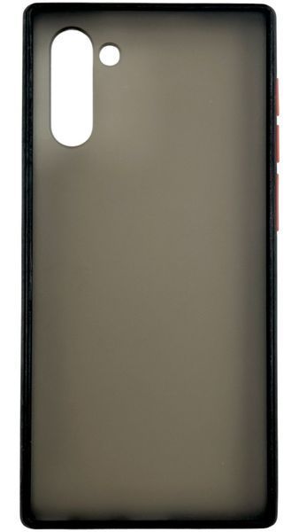 TPU чехол накладка Matte Color Case для Samsung Galaxy Note 10 черный 92266 фото