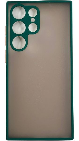 TPU чохол накладка Matte Color Case для Samsung Galaxy S23 Ultra темно-зелений 092166 фото
