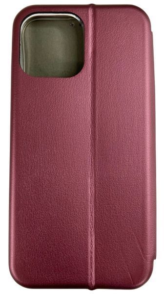 Чохол книжка Elegant book на iPhone 12 Pro Max / бордовий 096998 фото