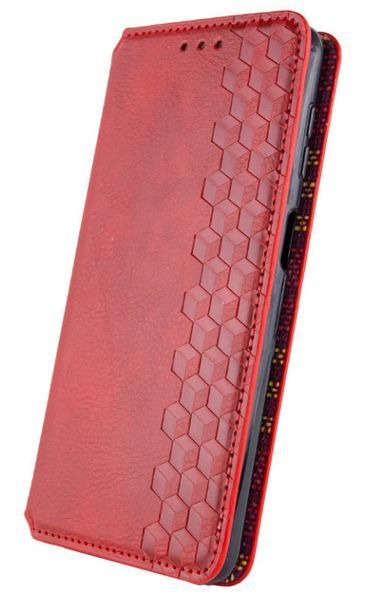 Шкіряний чохол книжка Cubic для Xiaomi Redmi 14C / червоний 201184 фото