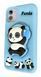Силиконовый 3D чехол Musical Panda для iPhone 11 / голубой 098929 фото 1