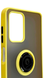 TPU чохол накладка Matte Ring Magnit для ZTE Blade V40 Vita жовтий 090255 фото 2