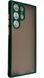 TPU чохол накладка Matte Color Case для Samsung Galaxy S23 Ultra темно-зелений 092166 фото 1