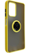 TPU чохол накладка Matte Ring Magnit для ZTE Blade V40 Vita жовтий 090255 фото 3