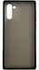 TPU чехол накладка Matte Color Case для Samsung Galaxy Note 10 черный 92266 фото 3