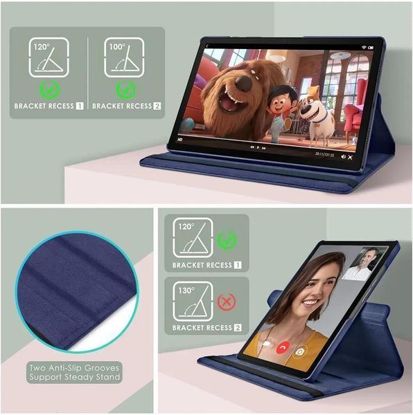 Шкіряний чохол книжка 360 для Samsung Galaxy Tab A11 Plus (11") / чорний 204092 фото