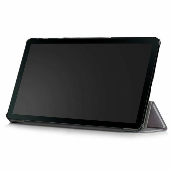 Кожаный чехол книжка Crazy Horse на планшет Samsung Galaxy Tab A 10.1" (T510 / T515) / серый 098894 фото