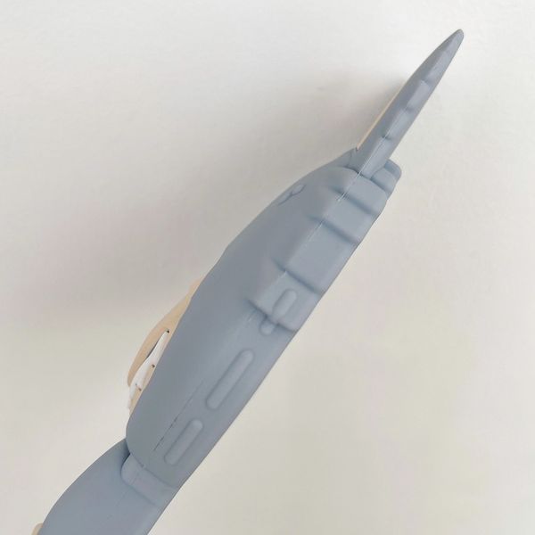 Резиновый 3D чехол Labubu Toy для iPhone 13 / голубой 099546 фото