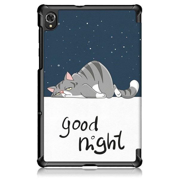 Кожаный чехол книжка Crazy Horse для Lenovo Tab K10 good night 095656 фото