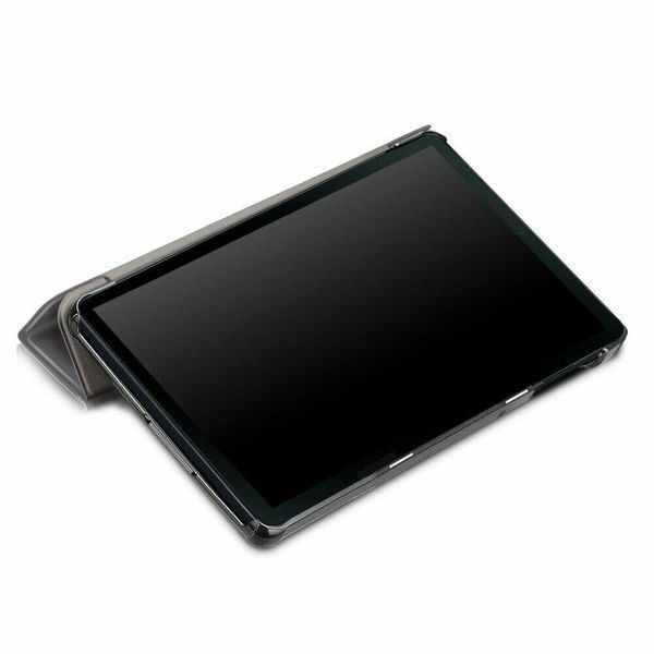 Кожаный чехол книжка Crazy Horse на планшет Samsung Galaxy Tab A 10.1" (T510 / T515) / серый 098894 фото
