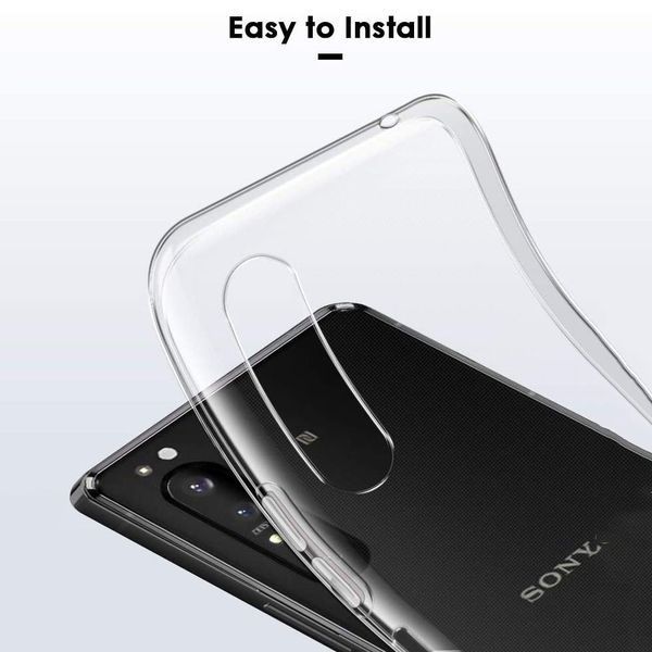 Ультратонкий 0,3 мм чехол для Sony Xperia 5 прозрачный 82005 фото