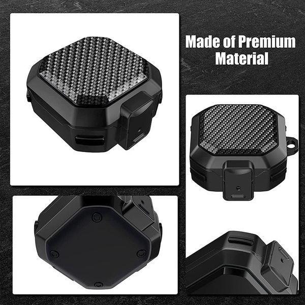 Силіконовий чохол Carbon case для Samsung Galaxy Buds 2 Pro чорний 89710 фото
