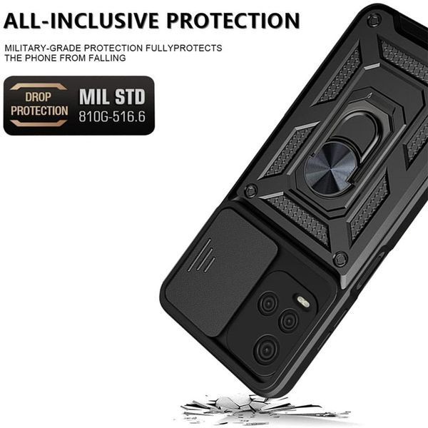 PC + TPU чохол Camshield armor для Vivo Y21s / синій 90504 фото
