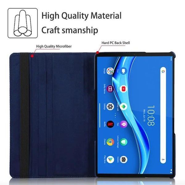 Шкіряний чохол-книжка 360 для Samsung Galaxy Tab S10 FE Plus (13.1") / червоний 100017 фото