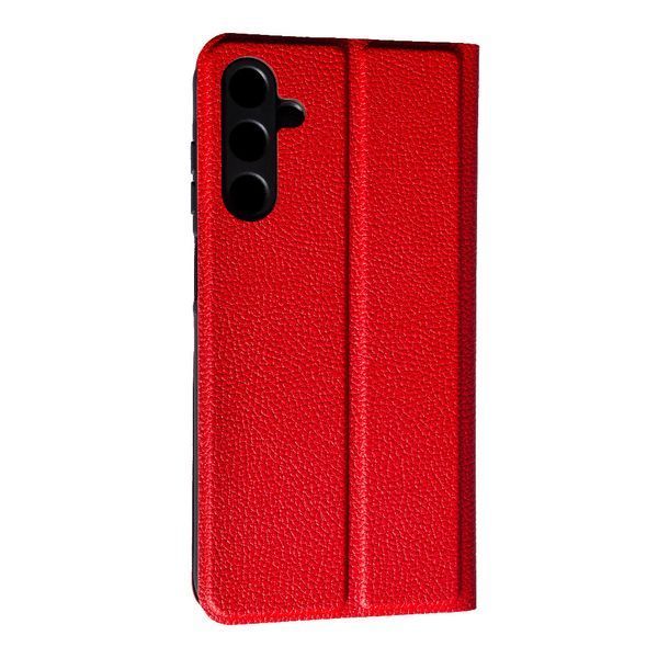 Шкіряний чохол книжка Fibra case на Samsung Galaxy M15 (5G) / червоний 096986 фото
