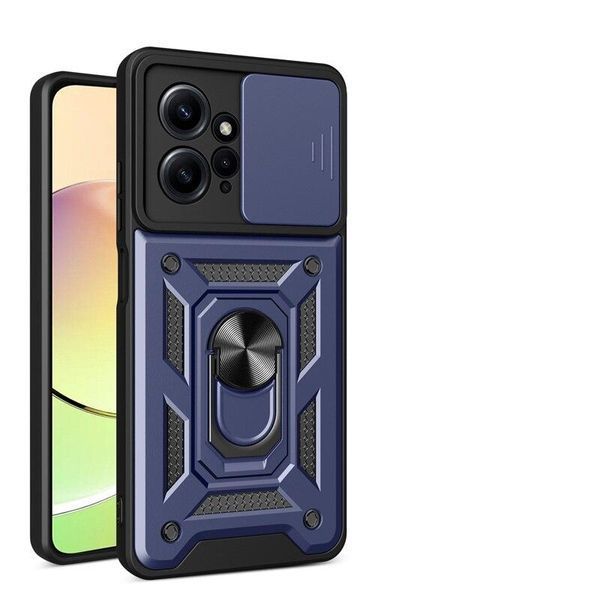 PC + TPU чехол Camshield armor на Xiaomi Redmi 12 / синий 090114 фото