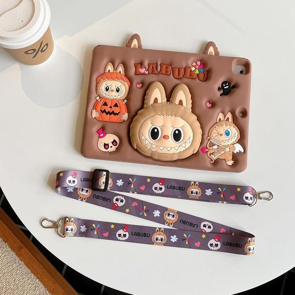 Чехол Happy Case на планшет iPad Mini 7 2024 (8.3") / Labubu (с ремешком) 099560 фото