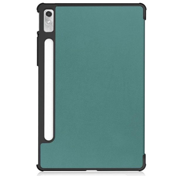 Шкіряний чохол книжка Crazy Horse для Lenovo Tab P11 Pro 2nd Gen зелений 093980 фото