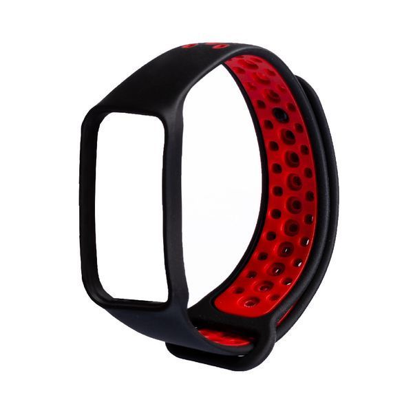 Ремешок Nike на Redmi Smart Band 2 Black and Red 89255 фото