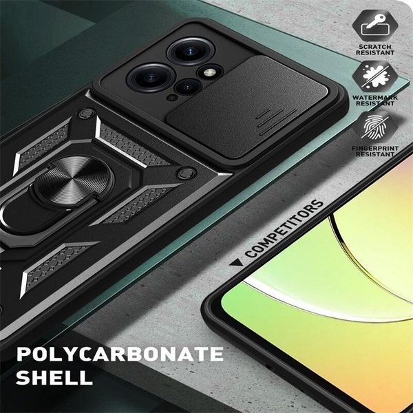 PC + TPU чехол Camshield armor на Xiaomi Redmi 12 / синий 090114 фото