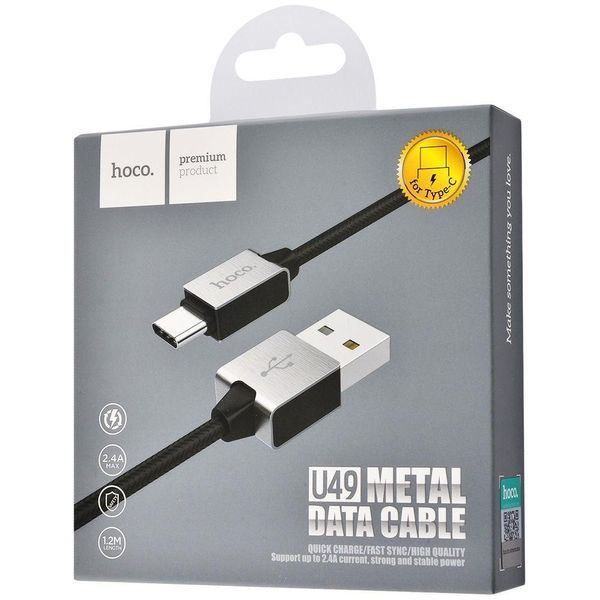 Hoco U49 Refined Steel Type-C Cable (1.2m) 16946 фото