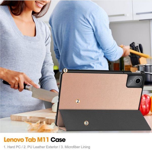 Чохол книжка Crazy Horse для Lenovo Tab M11 (11") / чорний 094704 фото