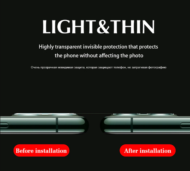 Защитное стекло на камеру для Apple iPhone 11 Pro Max 081411 фото