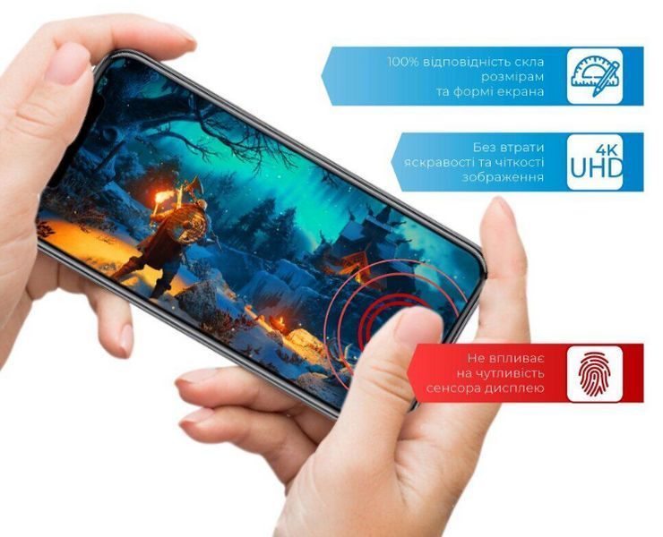 Захисне скло 5D Full Glue для Xiaomi Redmi Note 13 Pro (4G) 098527 фото