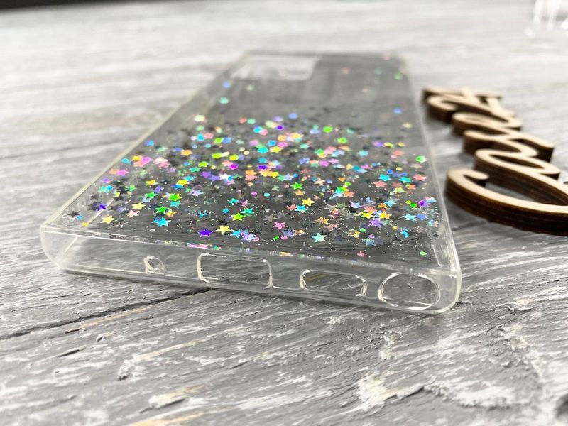 TPU чехол Star Glitter для Samsung Galaxy Note 20 Ultra прозрачный 83129 фото