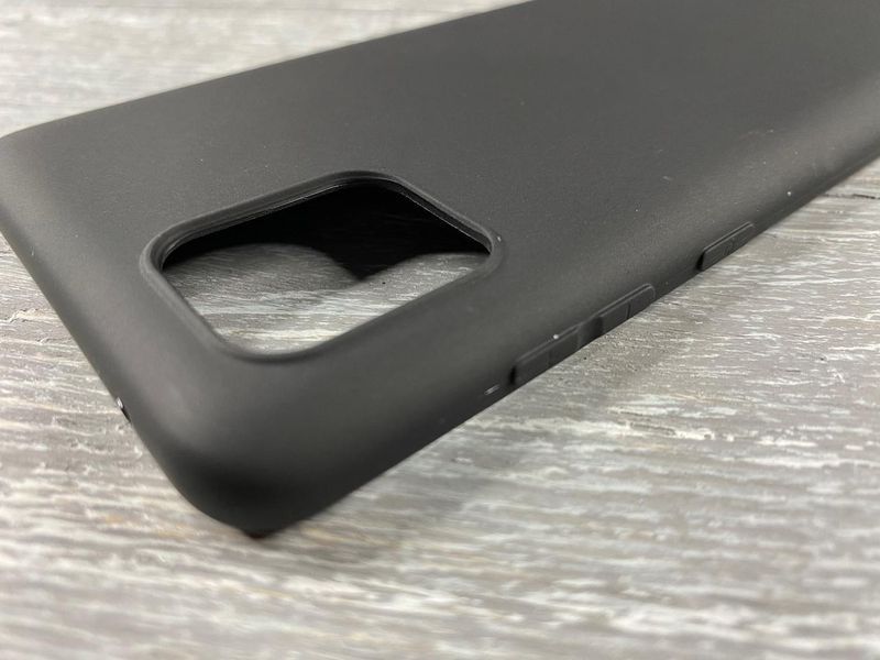 TPU матовий чохол для Samsung Galaxy Note 10 Lite чорний 82850 фото