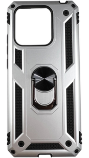 PC + TPU чохол New Armor на Xiaomi Poco C40 (на поко цей40) сріблястий 086095 фото