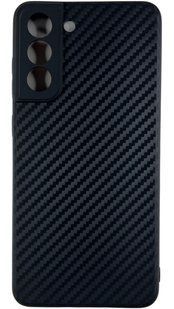 TPU чохол накладка Carbon (TPU) для Samsung Galaxy S21 FE (на самсунг із21 фе) чорний 087689 фото