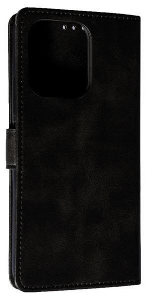 Кожаный чехол книжка Business Book на Xiaomi Redmi 13 (4G) / black 200345 фото