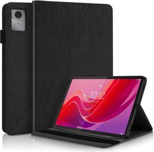 Чохол книжка Wood book на планшет Lenovo Xiaoxin Pad 2024 (11") / чорний 095649 фото