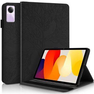 Чехол книжка Wood book на планшет Xiaomi Redmi Pad SE (11") / черный 095651 фото