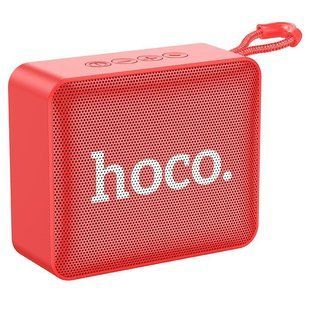 Беспроводная колонка Hoco BS51 Gold brick красный 093333 фото