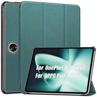 Шкіряний чохол-книжка Crazy Horse для Oneplus Pad (11.61") / зелений 091418 фото