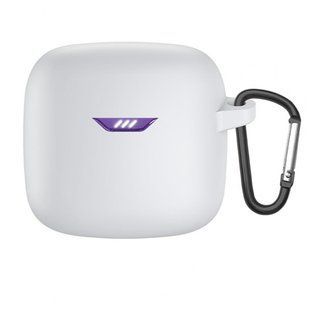 Силиконовый чехол с карабином для JBL Tune FleX белый 90613 фото