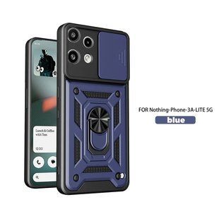 PC + TPU чехол Camshield Armor для Nothing Phone (3a) Lite / синий 100972 фото